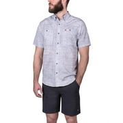 The American Outdoorsman Short Sleeve Hatteras Fishing Shirt (Grey, Medium) (Grey, XL)