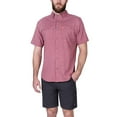 thumbnail image 1 of The American Outdoorsman Short Sleeve Stripe Guide Shirt for Men (XL, Red Heather) (Red Heather, XXL), 1 of 3