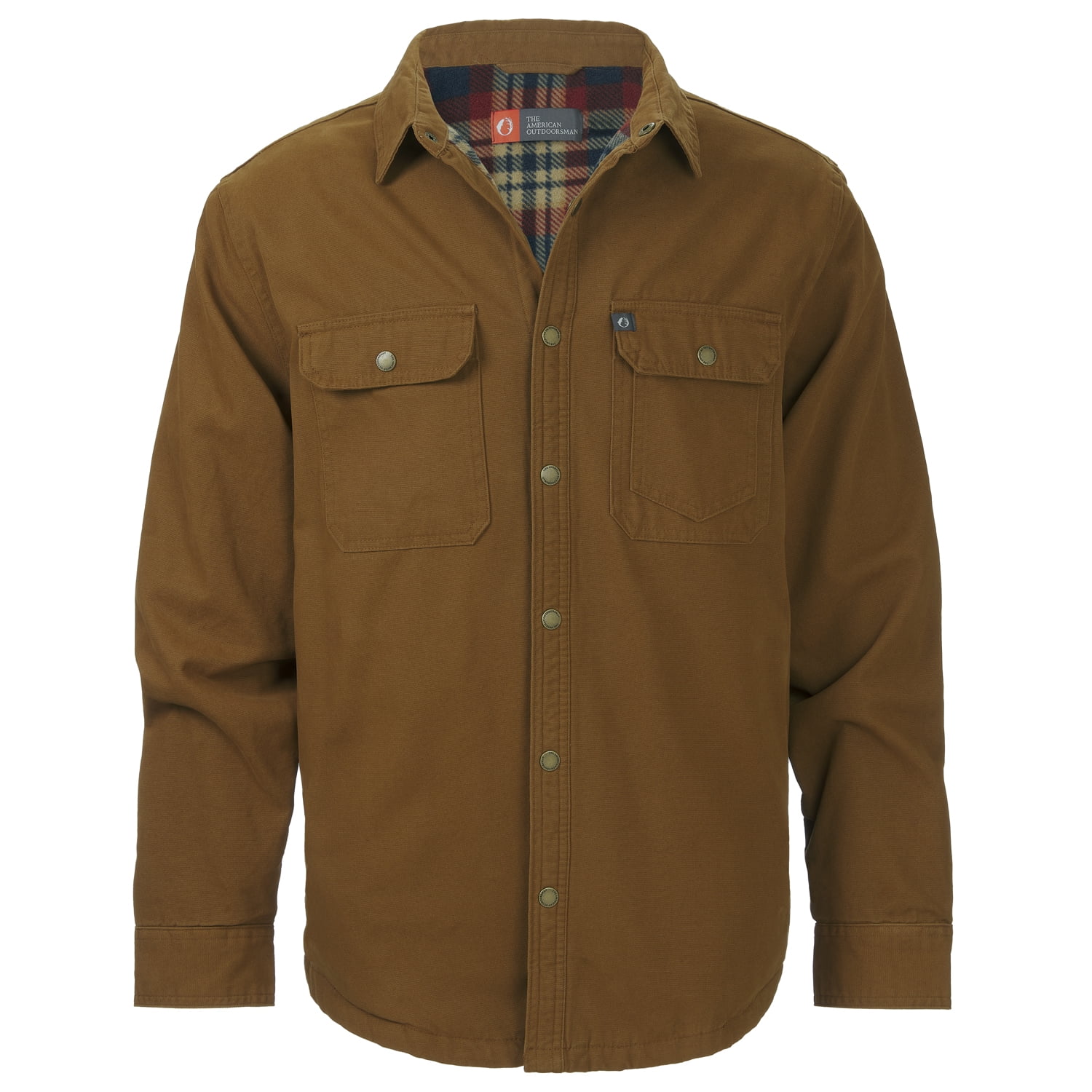 Flannel Shirt Jacket with Sherpa Fleece Lining & Collar – The American  Outdoorsman