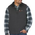 thumbnail image 1 of The American Outdoorsman Solid Sherpa Lined Twill Vest (Raven/Dark Grey Sherpa, XXL), 1 of 5
