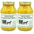 thumbnail image 1 of The Amish-Buggy Peach Pie Filling, No Sugar Added, 2 x 32 Oz Jars, 1 of 6