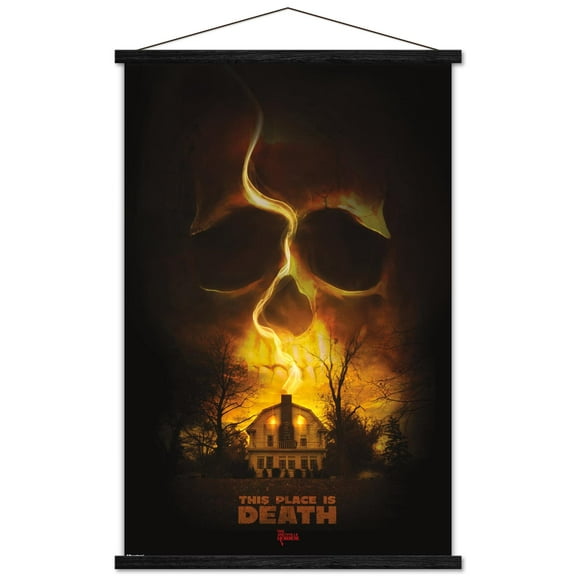 The Amityville Horror (1979) - This Place Is Death Wall Poster with Magnetic Frame, 22.375" x 34"
