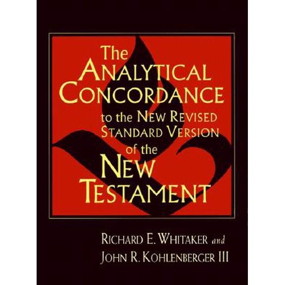 Pre-Owned The Analytical Concordance to the New Revised Standard Version of the New Testament 9780802838384