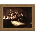thumbnail image 1 of The Anatomy Lecture of Dr. Nicolaes Tulp 24x20 Gold Ornate Wood Framed Canvas Art by Rembrandt, 1 of 2