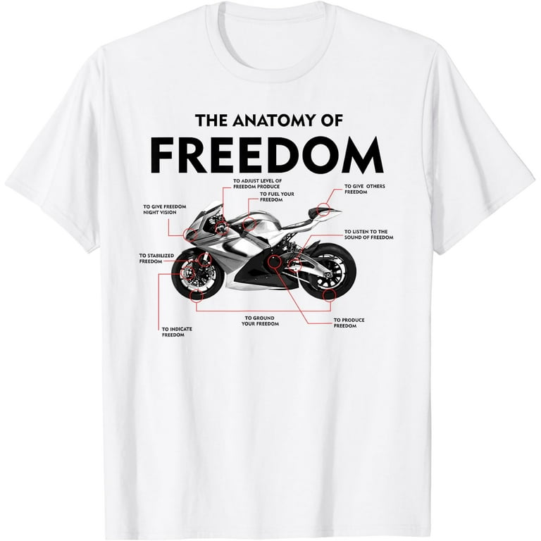 The Anatomy Of Freedom Shirt | Cute Supermotos T-Shirt Gift The Anatomy Of Freedom Shirt | Cute Supermotos T-Shirt Gift