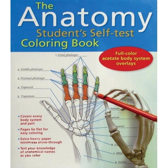 Pre-Owned Anatomy Student's Self-Test Coloring Book (Other)