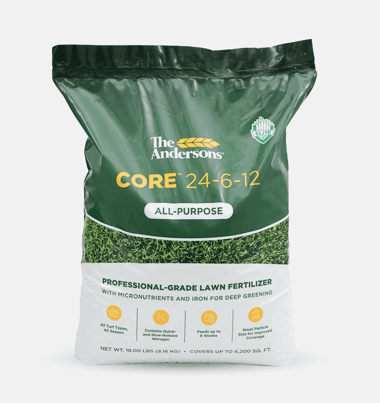 The Andersons Core 24-6-12 Professional-Grade All-Purpose Lawn Fertilizer - 45 lbs. Covers up to 15,500 sqft.