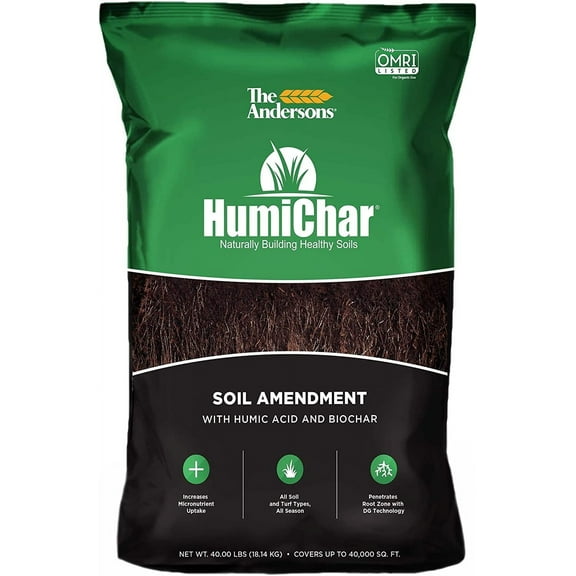 The Andersons HumiChar Organic Soil Amendment with Humic Acid and Biochar (40 lb)
