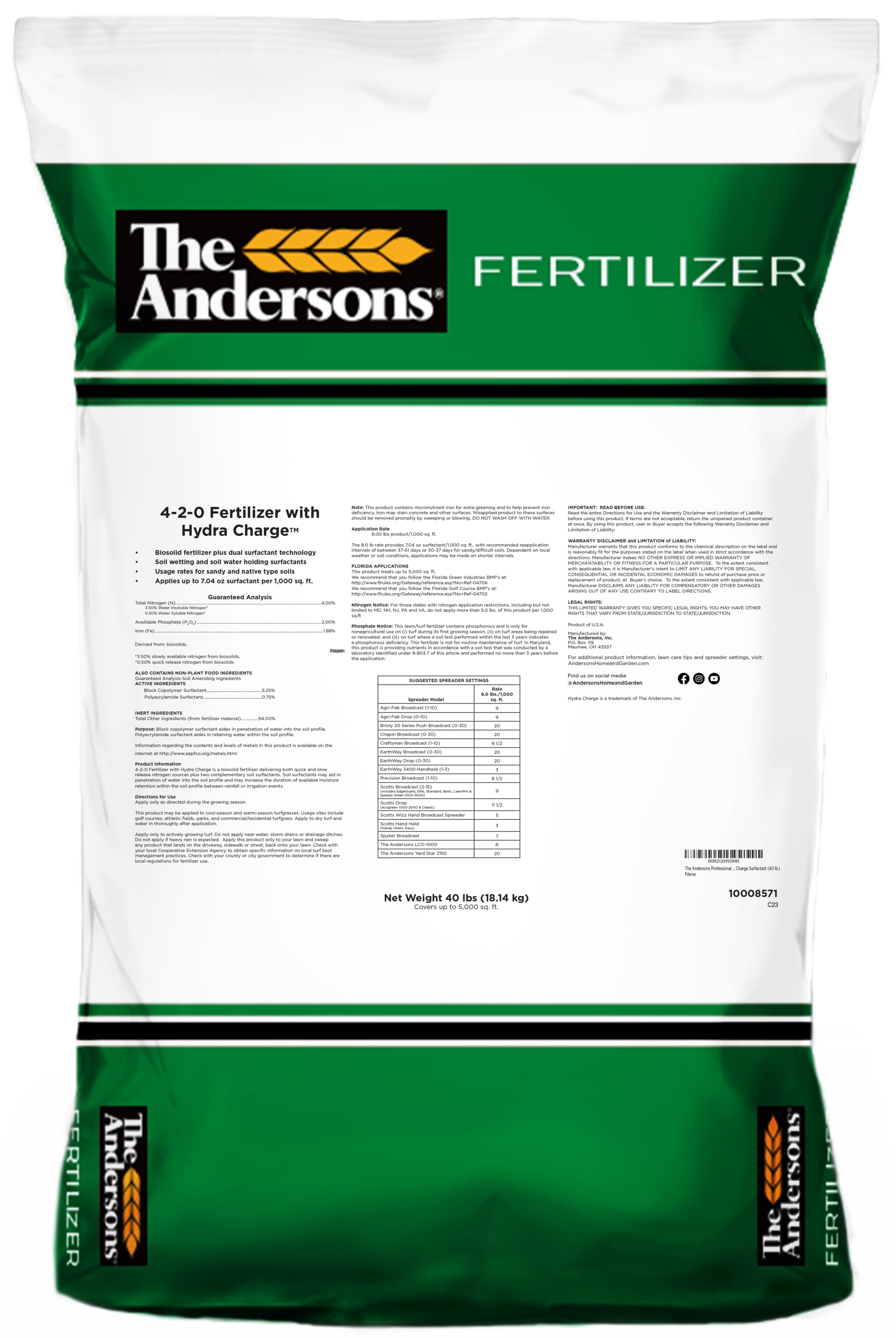 Anderson fertilizer 2024