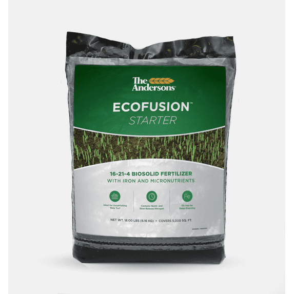 The Andersons Professional Ecofusion™ Starter 16-21-4 Biosolid Fertilizer with Iron and Micronutrients - 18 lb. Bag