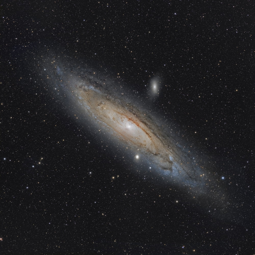 The Andromeda Galaxy Canvas Art - Rolf GeissingerStocktrek Images (28 x 28)