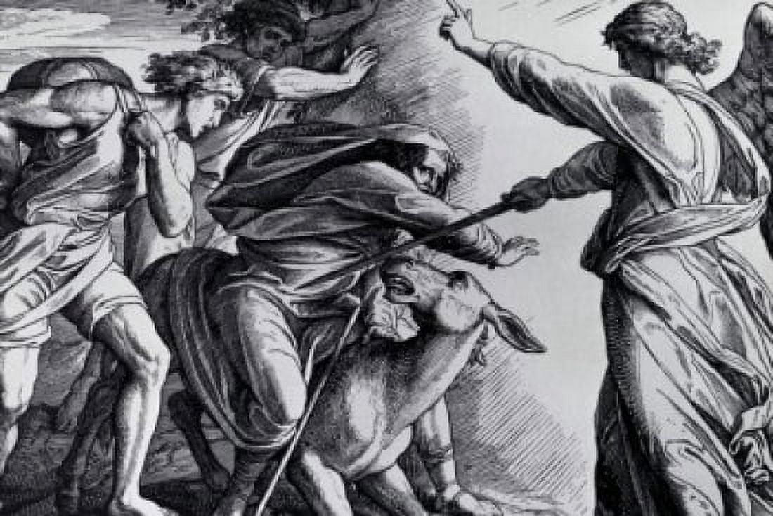 The Angel In The Way Schnorr von Carolsfeld Julius(1794-1872 German) Canvas Art - Julius Schnorr von Carolsfeld (24 x 36)