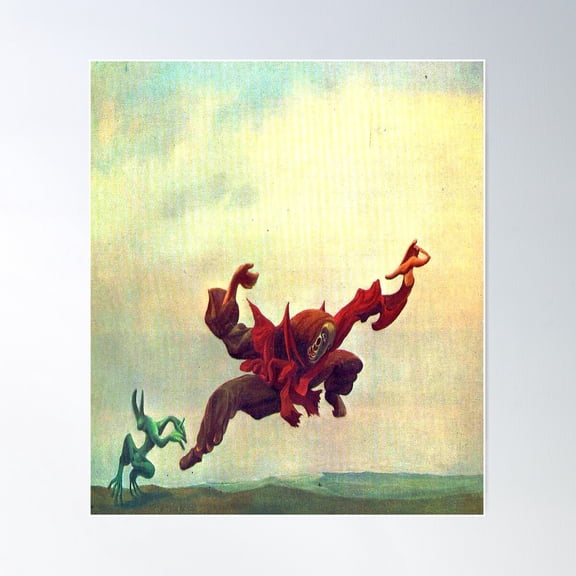 The Angel Of Hearth And Home-Max Ernst Poster Wall Art, Modern Wall Decor For Living Room Bedroom, 24x36 UNFRAMED