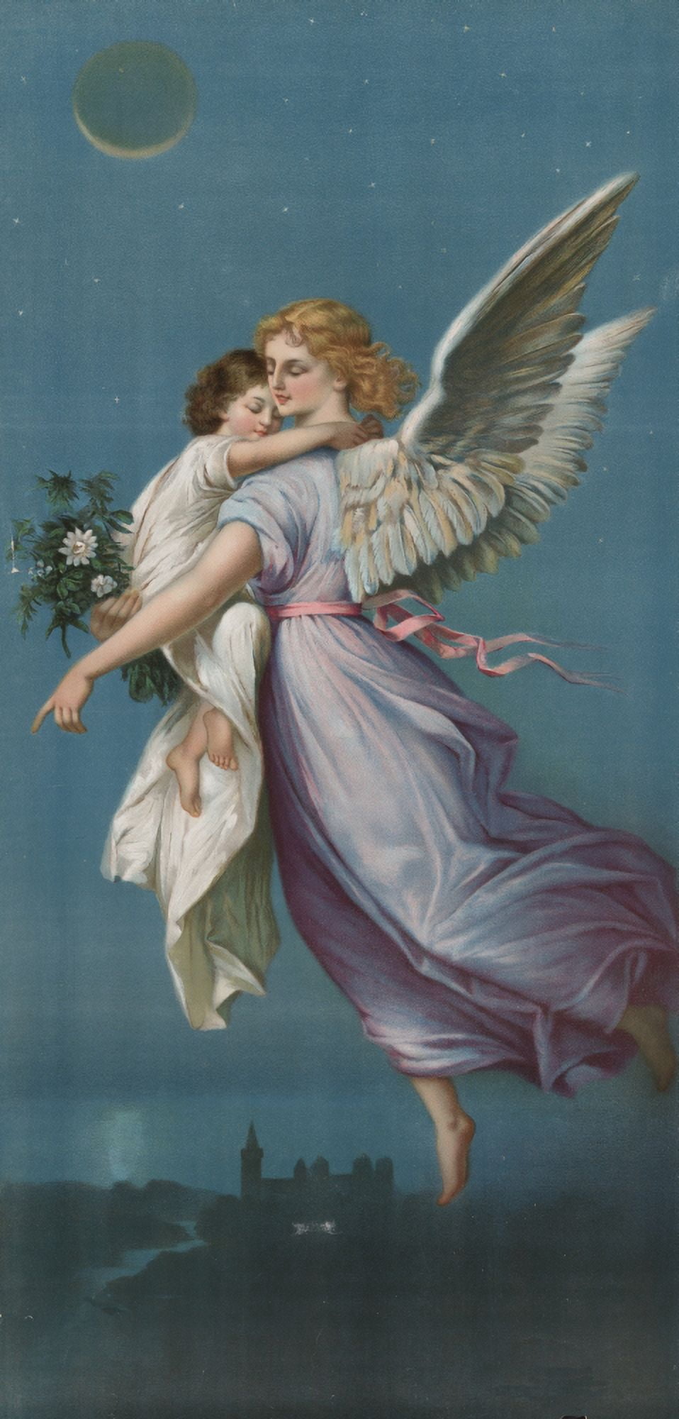 The Angel of Peace c1901 Canvas Art - Unknown (18 x 24)