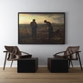thumbnail image 1 of The Angelus Art Print Jean-Francois Millet Realism Farmer, Stretched Canvas 12x16in, 1 of 4