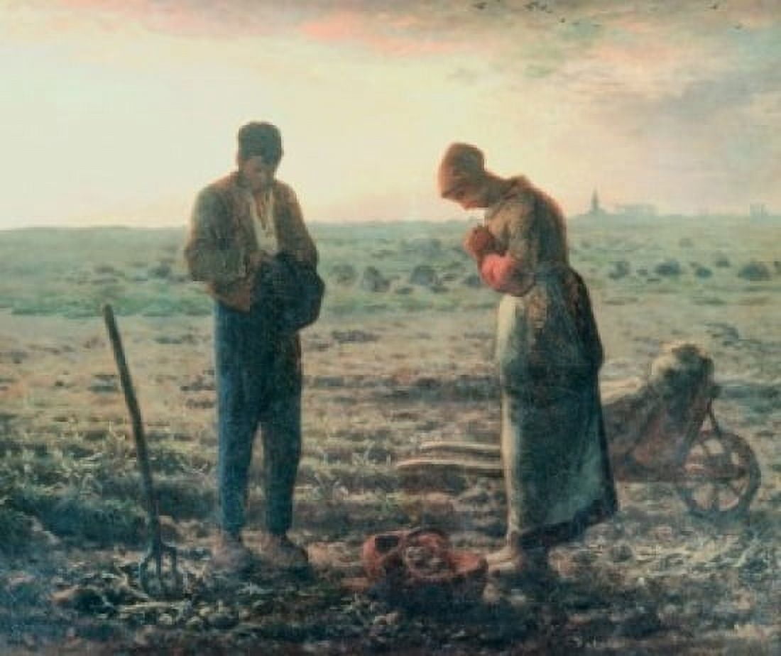 The Angelus c 1857 Jean Francois Millet (1814-1875French) Musee dOrsay Paris Canvas Art - (24 x 36)