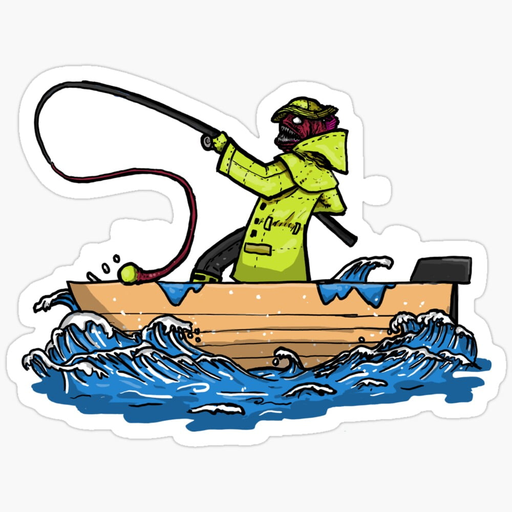 The Angler Sticker Phone Decal Water Bottle Stickers Car Decals, Laptop ...