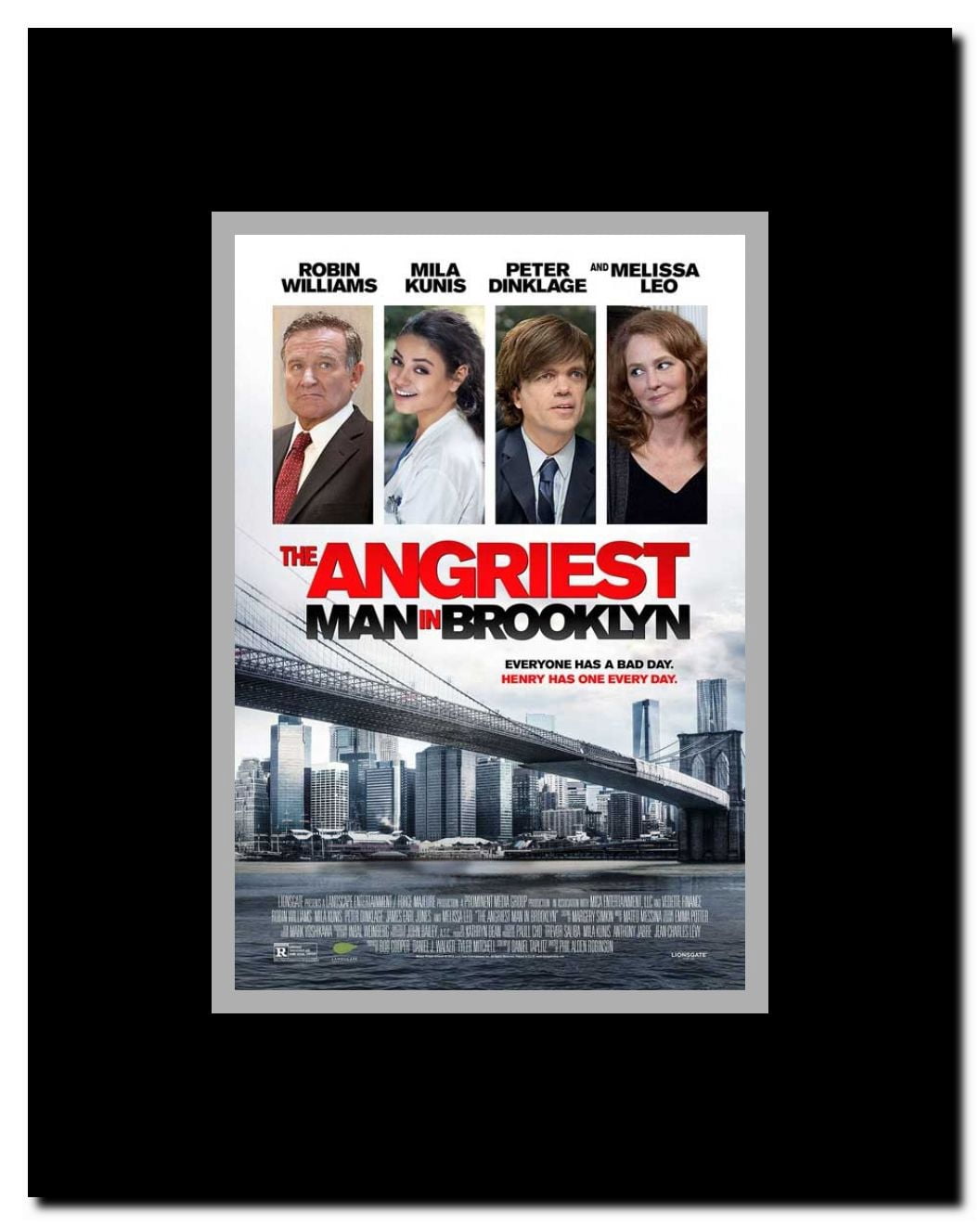 The Angriest Man in Brooklyn Framed Movie Poster