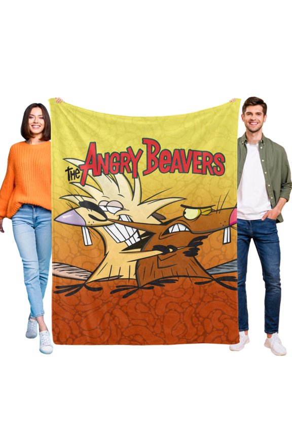 The Angry Beavers Throw Blanket Gifts for Fans Lover Girls Boys Women Present Hoodie Him Bed 30"x40"