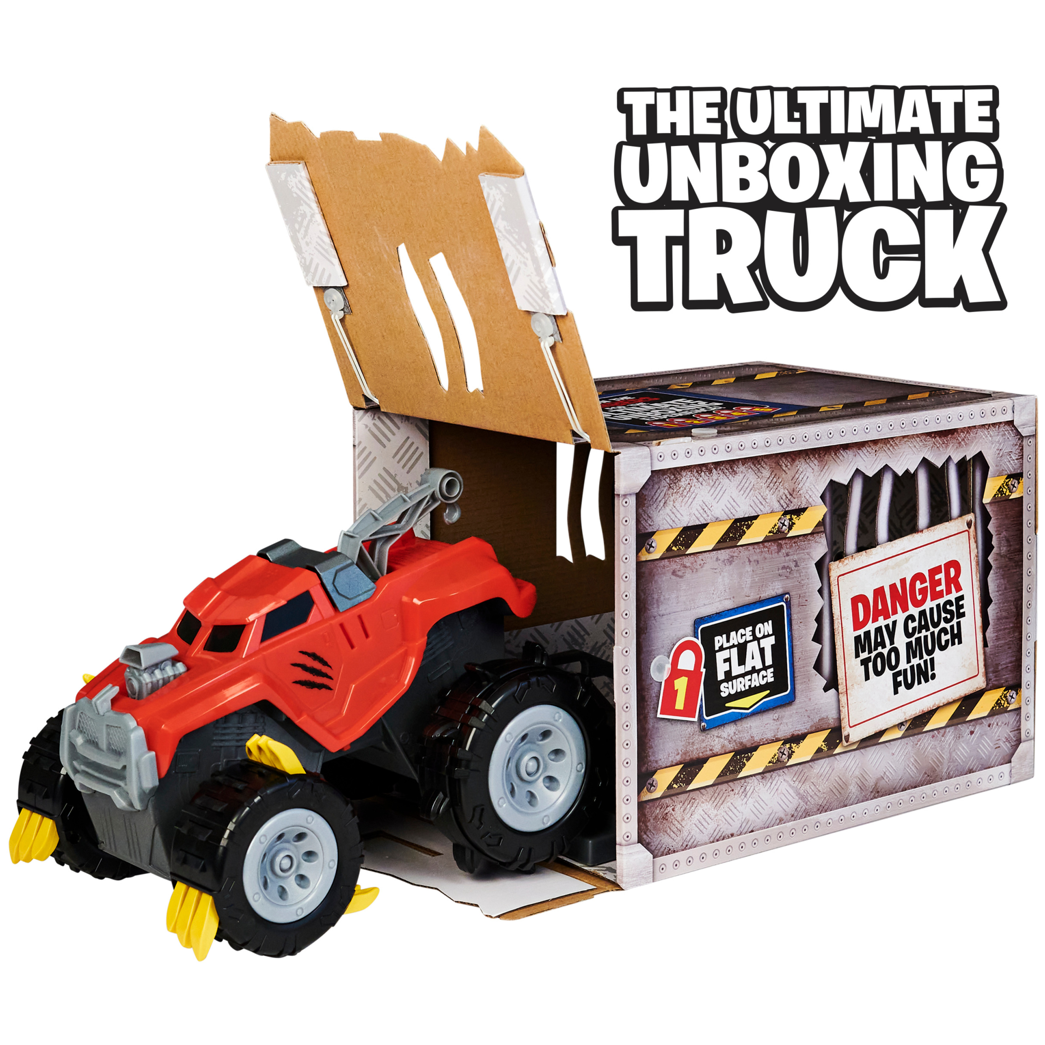 The Animal, Interactive Unboxing Toy Truck with Retractable Claws and Lights and Sounds, for Kids Aged 4 and up - image 1 of 11