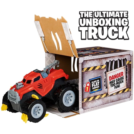 The Animal, Interactive Unboxing Toy Truck with Retractable Claws and Lights and Sounds, for Kids Aged 4 and up