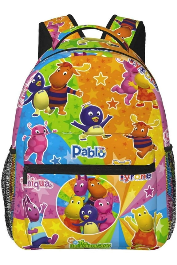 The Anime Backyardigans Backpack Funny Laptop Back Pack Book Bag Hiking Outgoing Daypack For Women Mens