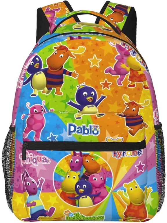 The Anime Backyardigans Backpack Funny Laptop Back Pack Book Bag Hiking Outgoing Daypack For Women Mens