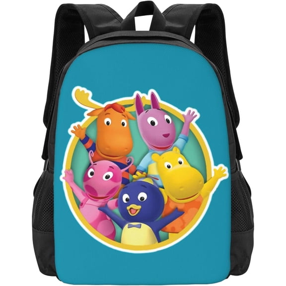 The Anime Backyardigans Backpack Large Capacity Leisure Travel Backpack Book Bag Outgoing Daypack 12.5x5.5x16.5 inch