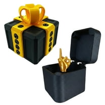 The Annoying Present, 3D Printed Annoying Gift Box, Prank Gift Box with Screw, Novelty Gift Idea Birthday Halloween Christmas Gift Decorations (J)