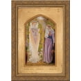 thumbnail image 1 of The Annunciation 19x24 Gold Ornate Wood Framed Canvas Art by Hughes, Arthur, 1 of 2