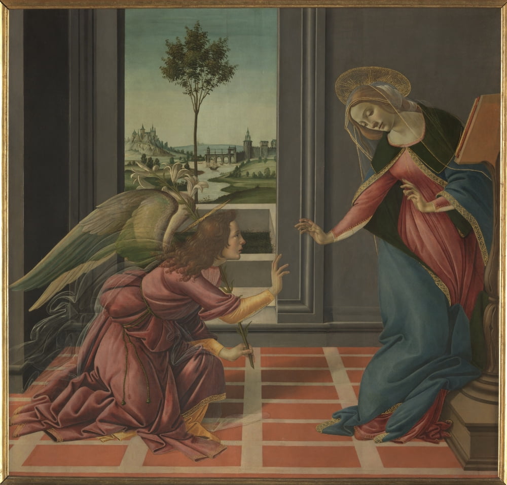 The Annunciation Canvas Art - (36 x 24)
