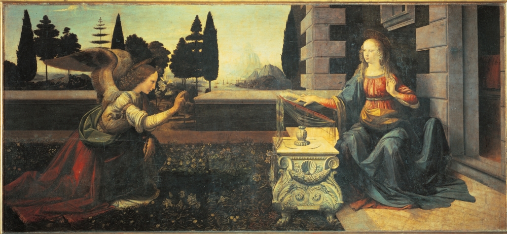 The Annunciation Canvas Art - (36 x 24)