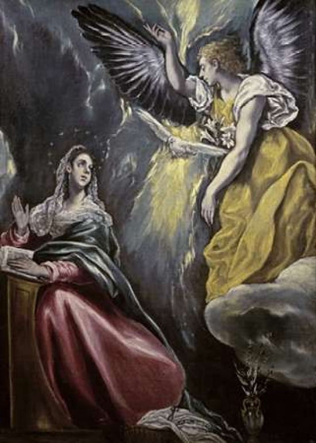 The Annunciation Canvas Art - El Greco (20 x 28)