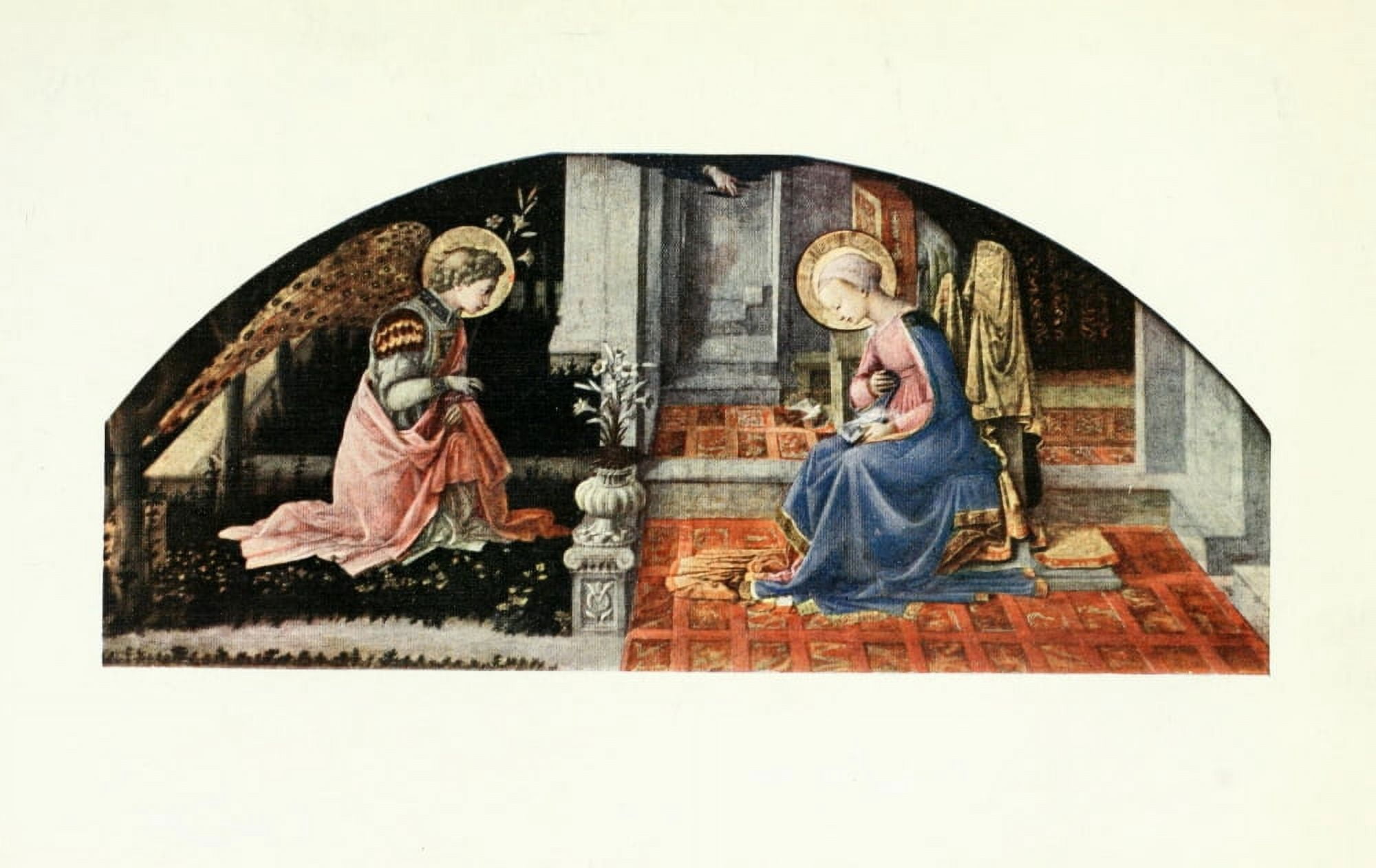 The Annunciation Canvas Art - Filippo Lippi (18 x 24)