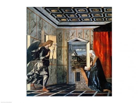 The Annunciation Canvas Art - Giovanni Bellini (24 x 18)