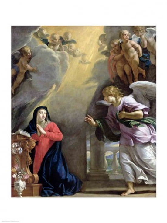 The Annunciation Canvas Art - Philippe De Champaigne (18 x 24)
