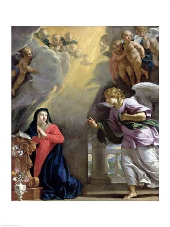 The Annunciation Canvas Art - Philippe De Champaigne (24 x 36)