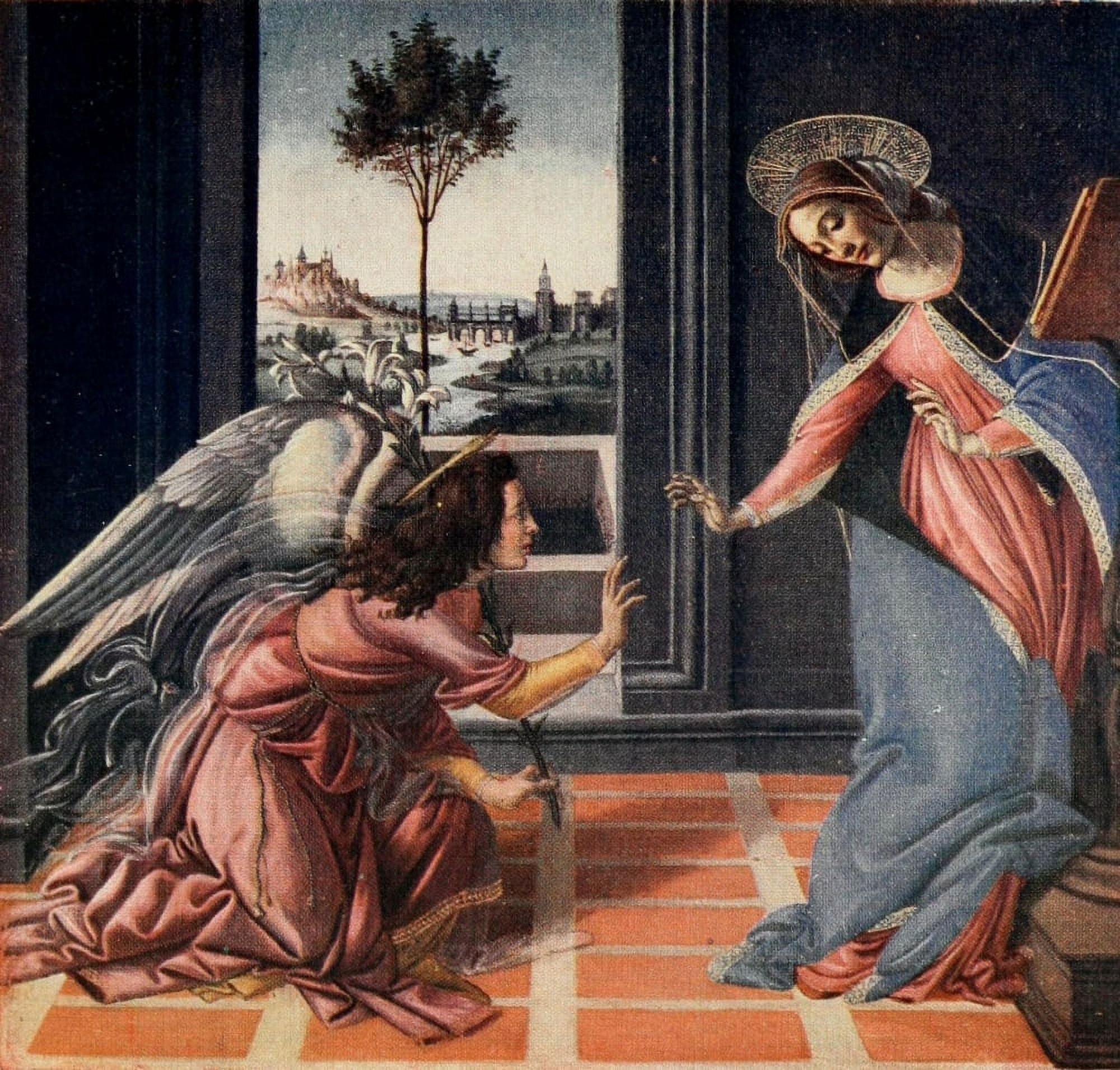 The Annunciation Canvas Art - Sandro Botticelli (18 x 24)