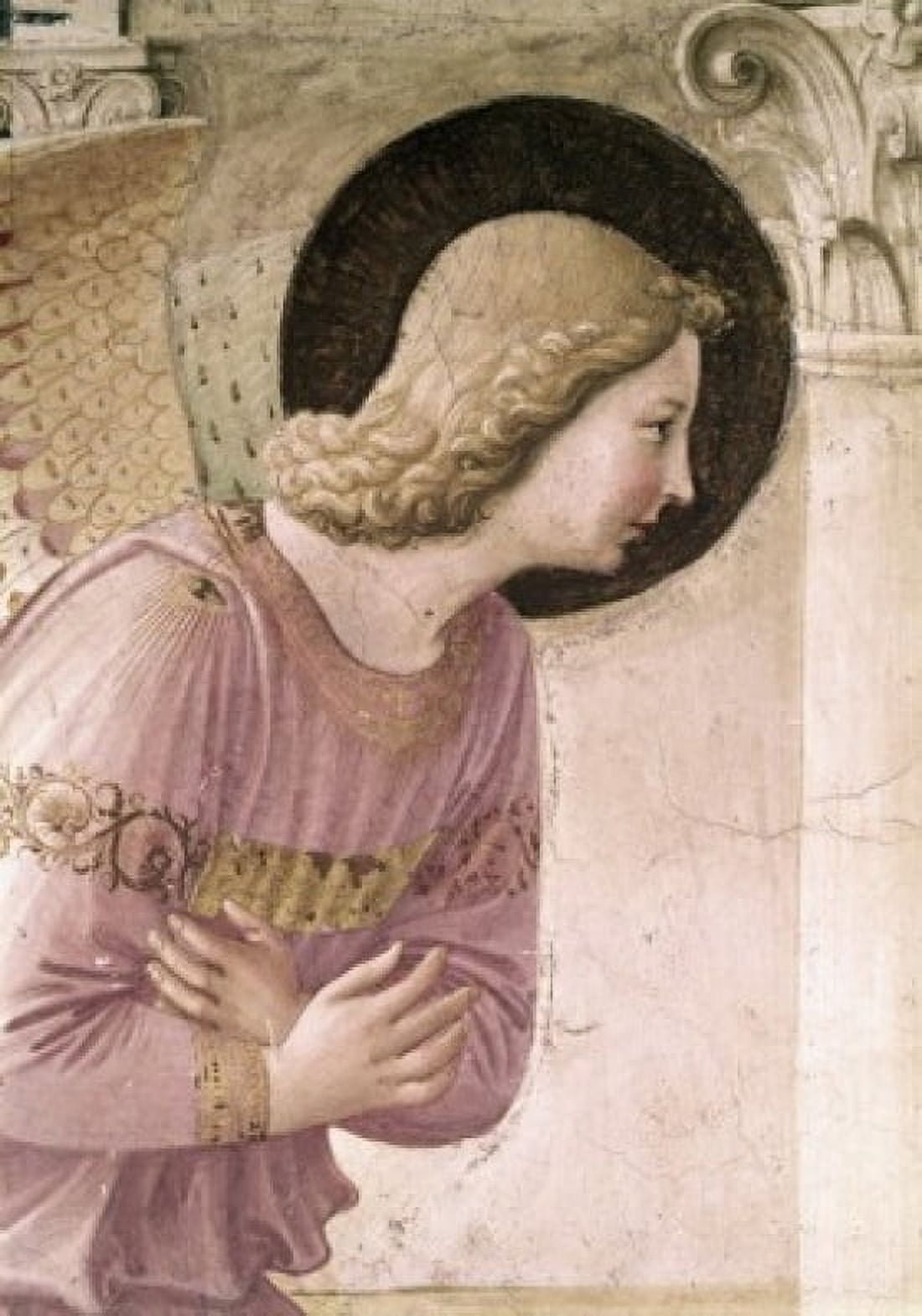 The Annunciation Detail 3 1438-1445 Fra Angelico (ca1395-1455 Italian) Fresco Museo di San Marco Florence Italy Canvas Art - Fra Angelico (24 x 36)