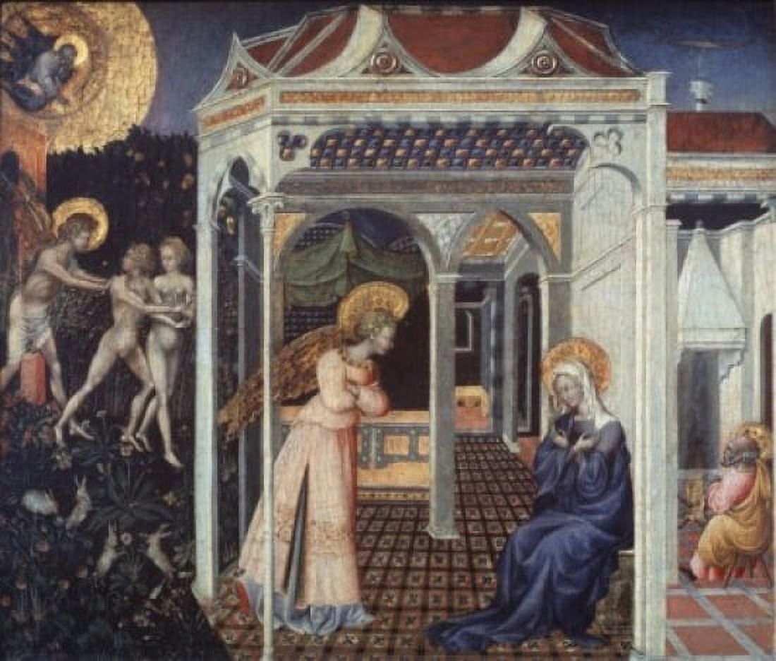 The Annunciation Giovanni di Paolo di Grazia (d1482 Italian) National Gallery of Art Washington DC Canvas Art - Giovanni di Paolo (24 x 36)