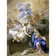 The Annunciation Poster Print by Giovanni Odazzi (18 x 24)