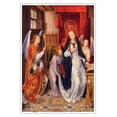 thumbnail image 1 of The Annunciation - Vintage Religious Art by Hans Memling c.1485 - Master Art Print (Unframed) 13in x 19in, 1 of 3