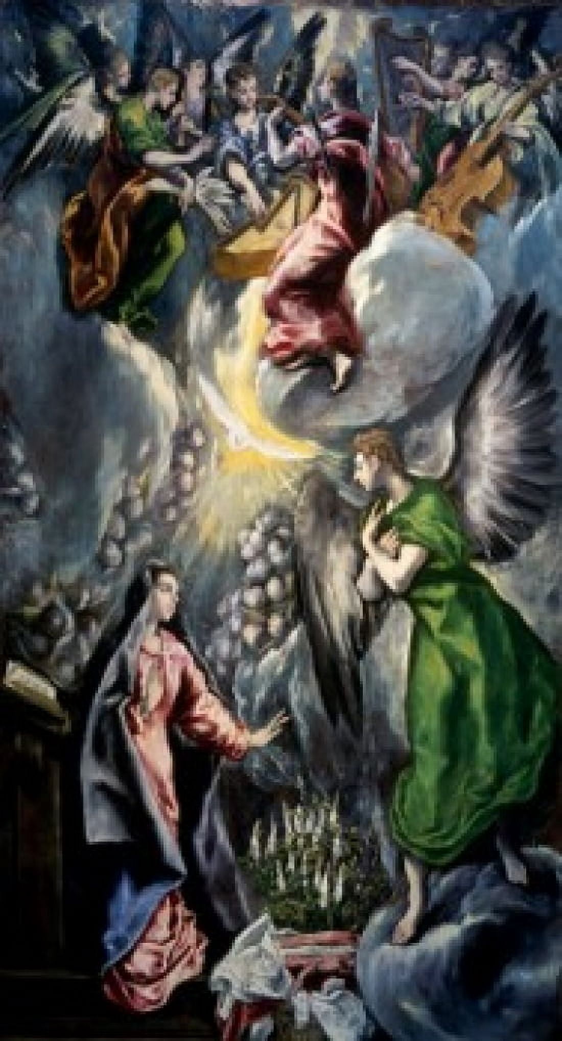 The Annunciation by El Greco (1541-1614) Spain Madrid Museo del Prado Canvas Art - El Greco (18 x 24)