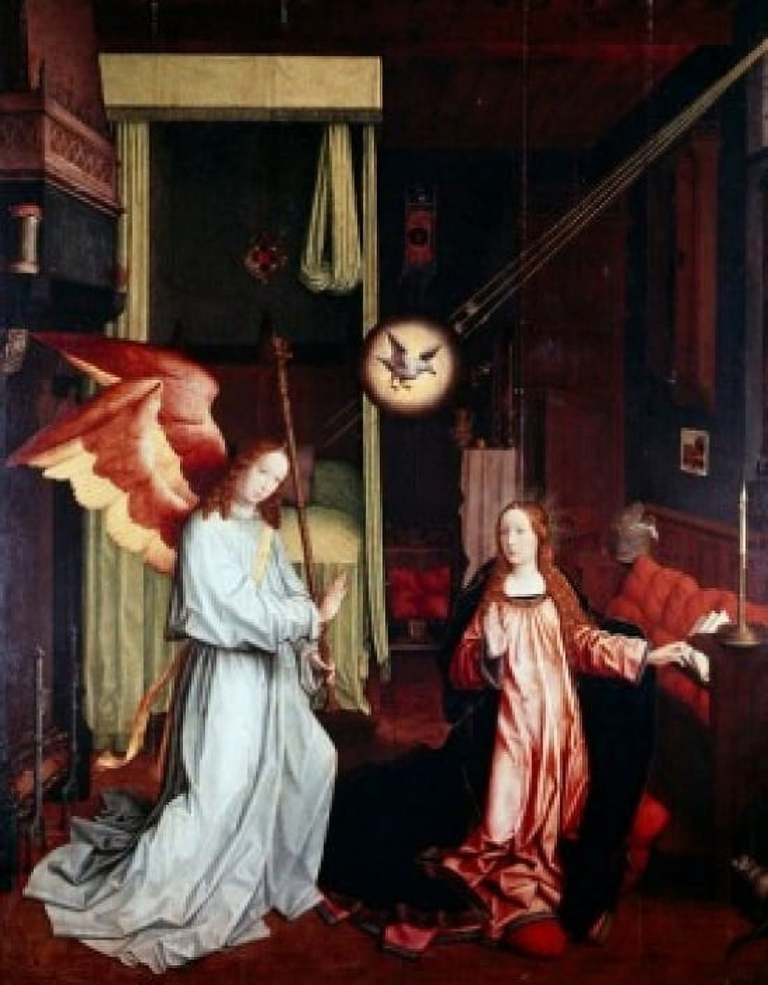 The Annunciation by Jan Provost the Younger (1465-1529) Canvas Art - Jan Provost (24 x 36)