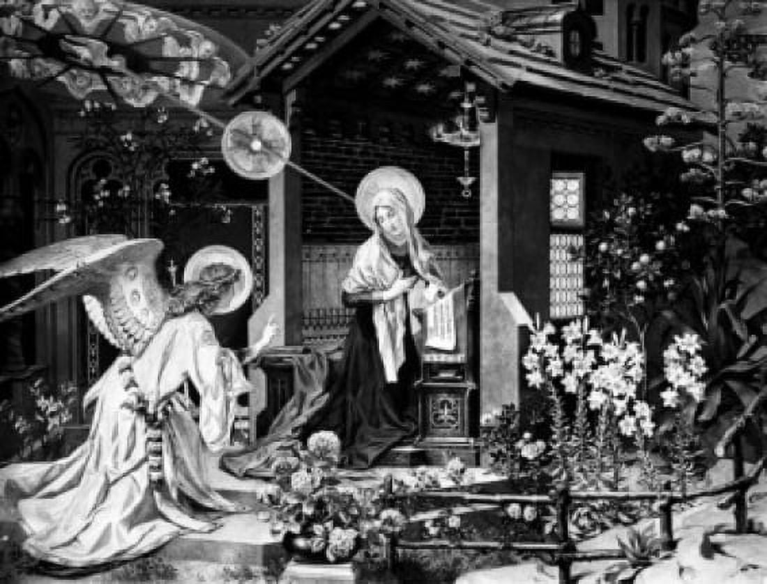 The Annunciation by Ludwig Seitz 1844-1908 Canvas Art - Ludwig Seitz (18 x 24)