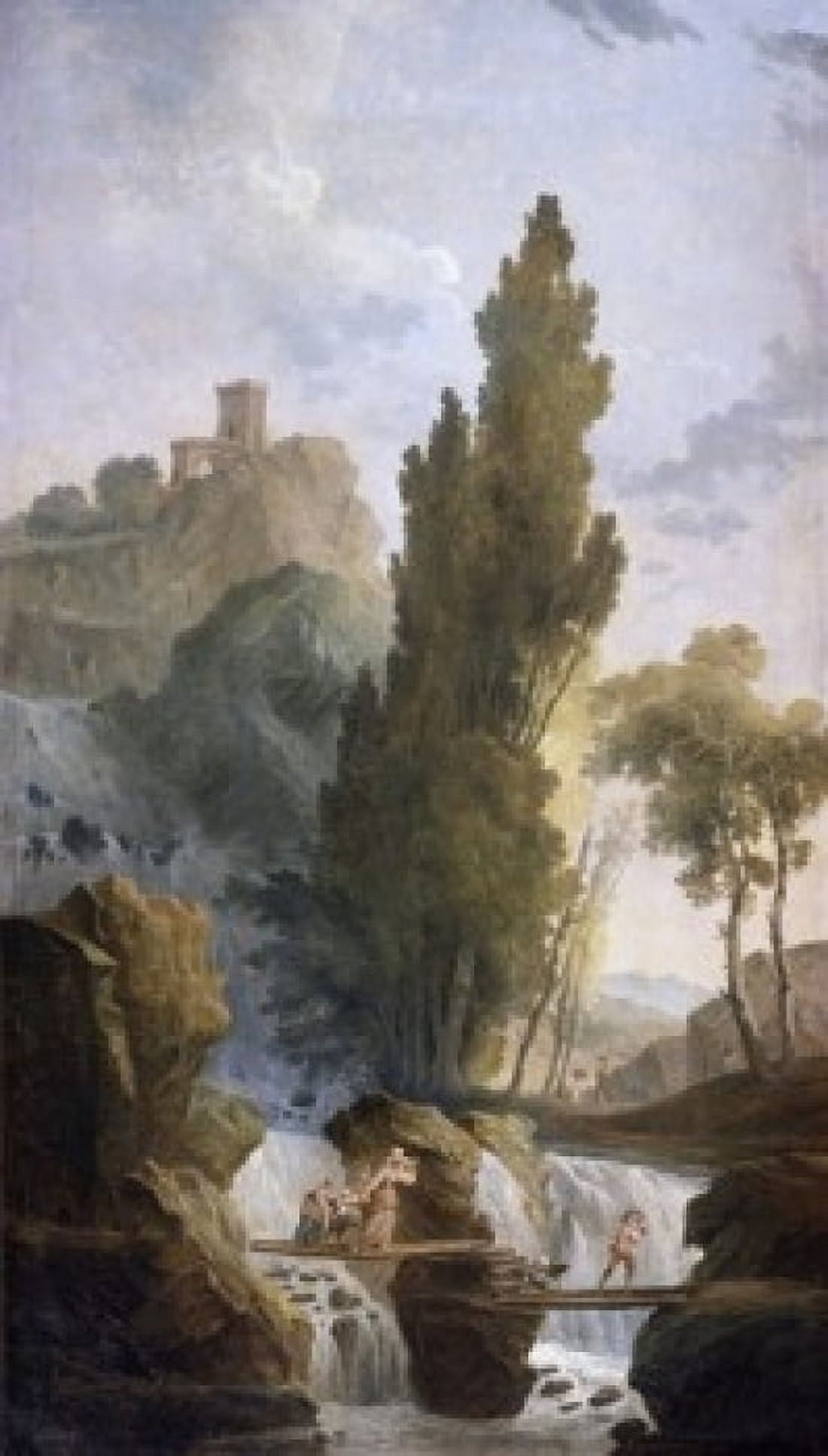 The Antique Temple Hubert Robert (1733-1808 French) Oil On Canvas Pushkin Museum of Fine Arts Moscow Russia Canvas Art - Hubert Robert (24 x 36)