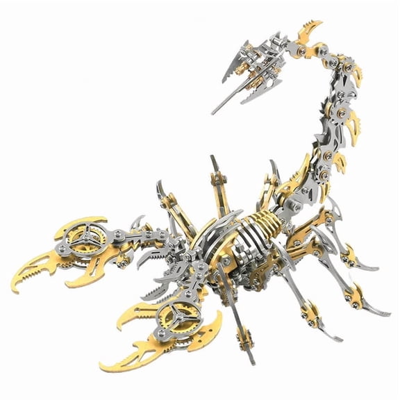 Metal Scorpion Model Kit, 18cm Tall, Stainless Steel