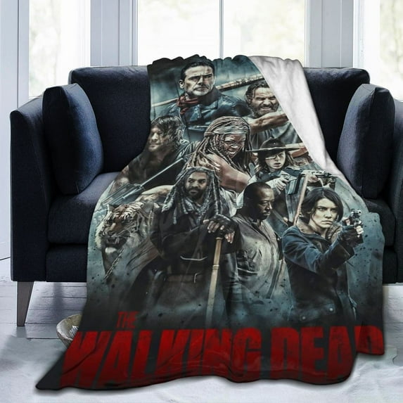 The Apocalyptic Walking Horror Drama Dead Throw Blanket 50"X40" Soft Flannel Lightweight Plush Quilt Suitable For Sofa,Living Room,Bedroom