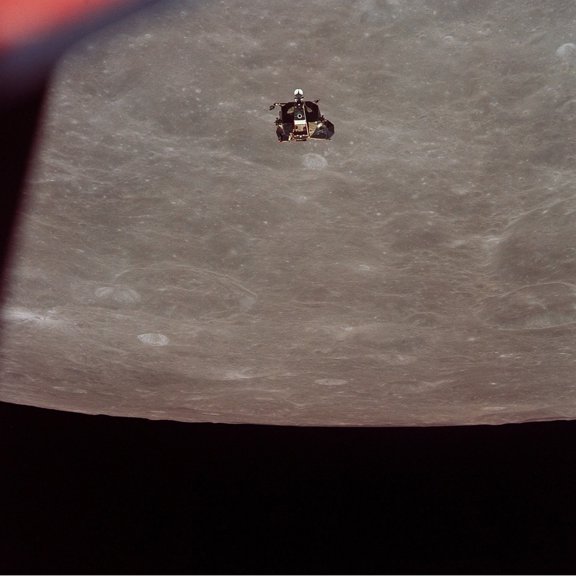 The Apollo 11 Lunar Module Ascending From Moon'S Surface. July 20 History (24 x 18)