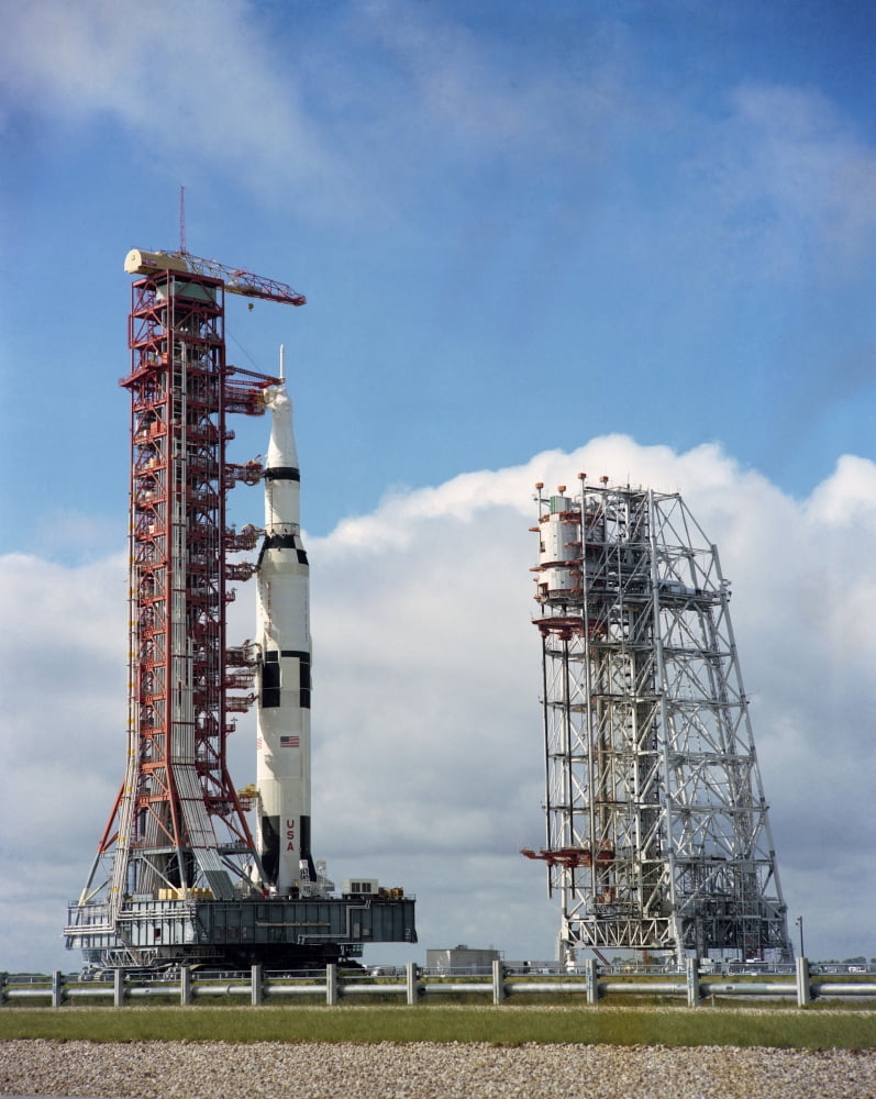The Apollo 12 space vehicle at Kennedy Space Center Florida Canvas Art - Stocktrek Images (25 x 32)